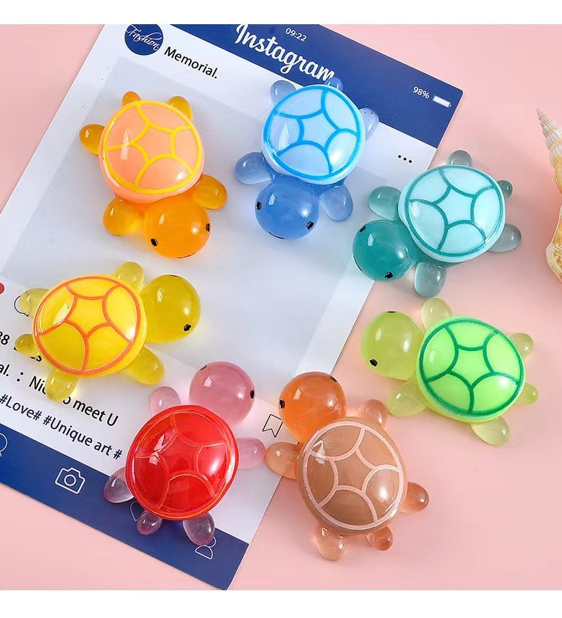 Family Turtles Lumnious Decoration Toys(No bling bags)