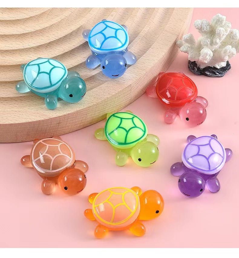 Family Turtles Lumnious Decoration Toys(No bling bags)