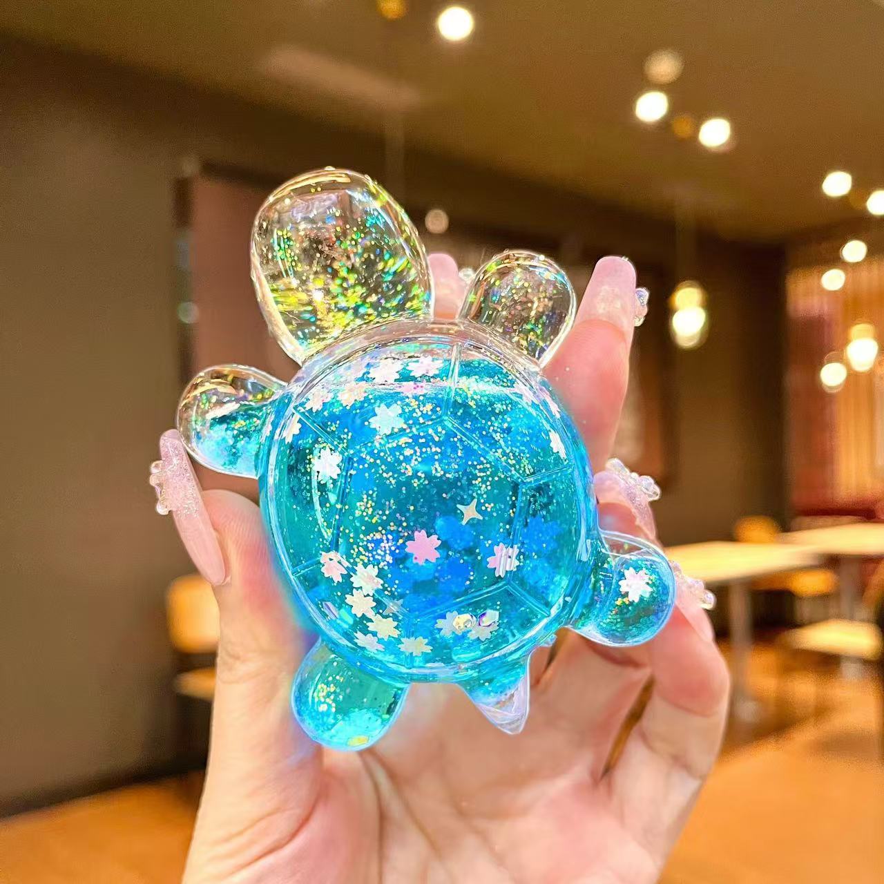 New Glitter Grandpa Turtles Luminous Room Decoration