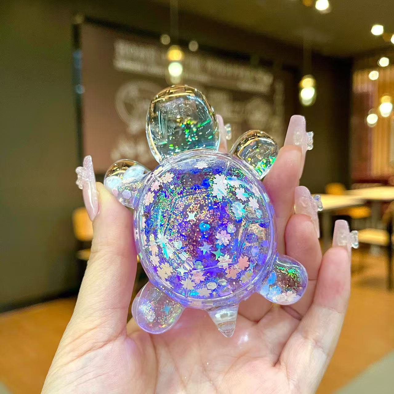 New Glitter Grandpa Turtles Luminous Room Decoration