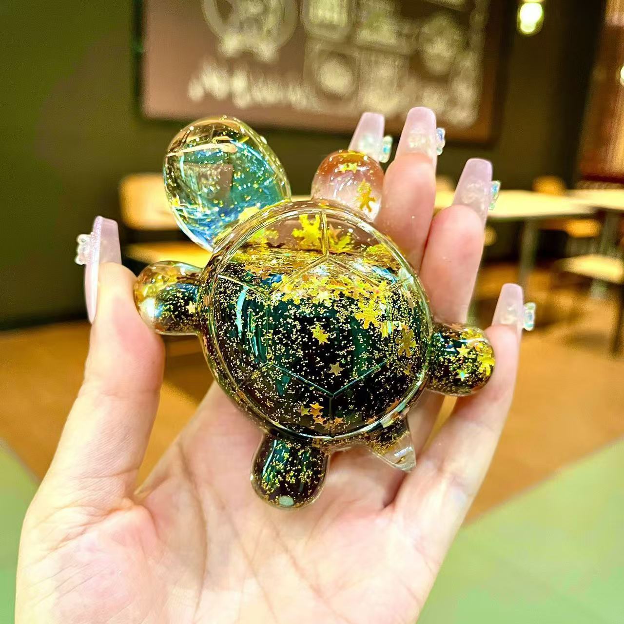 New Glitter Grandpa Turtles Luminous Room Decoration