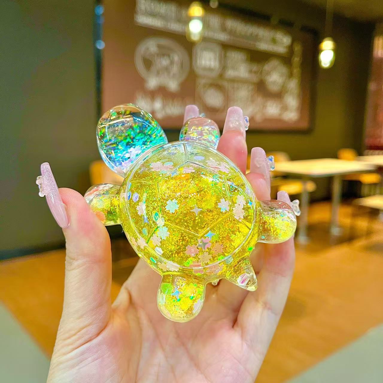 New Glitter Grandpa Turtles Luminous Room Decoration