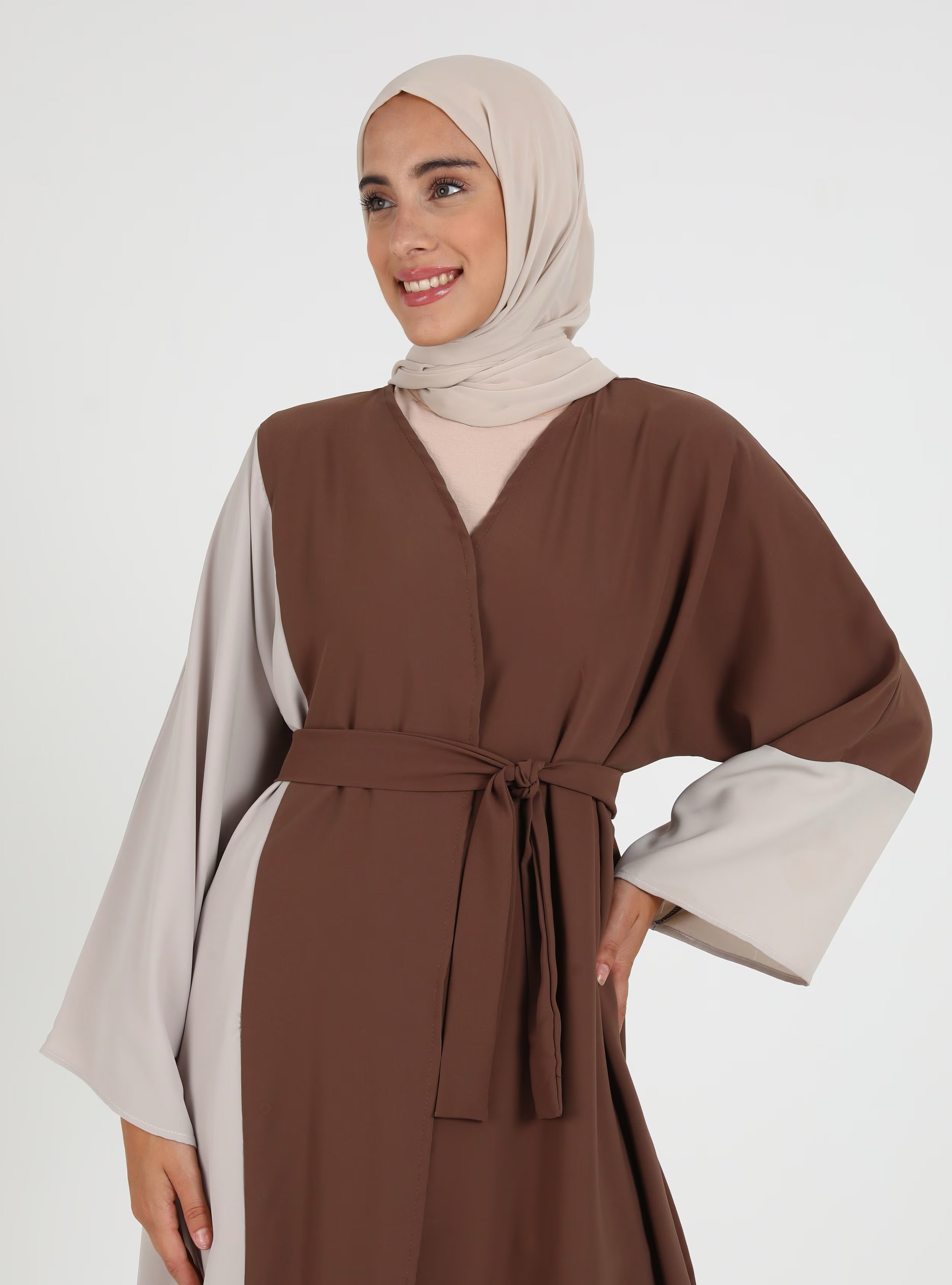 Muslim Cardigan Colorblock Jumper