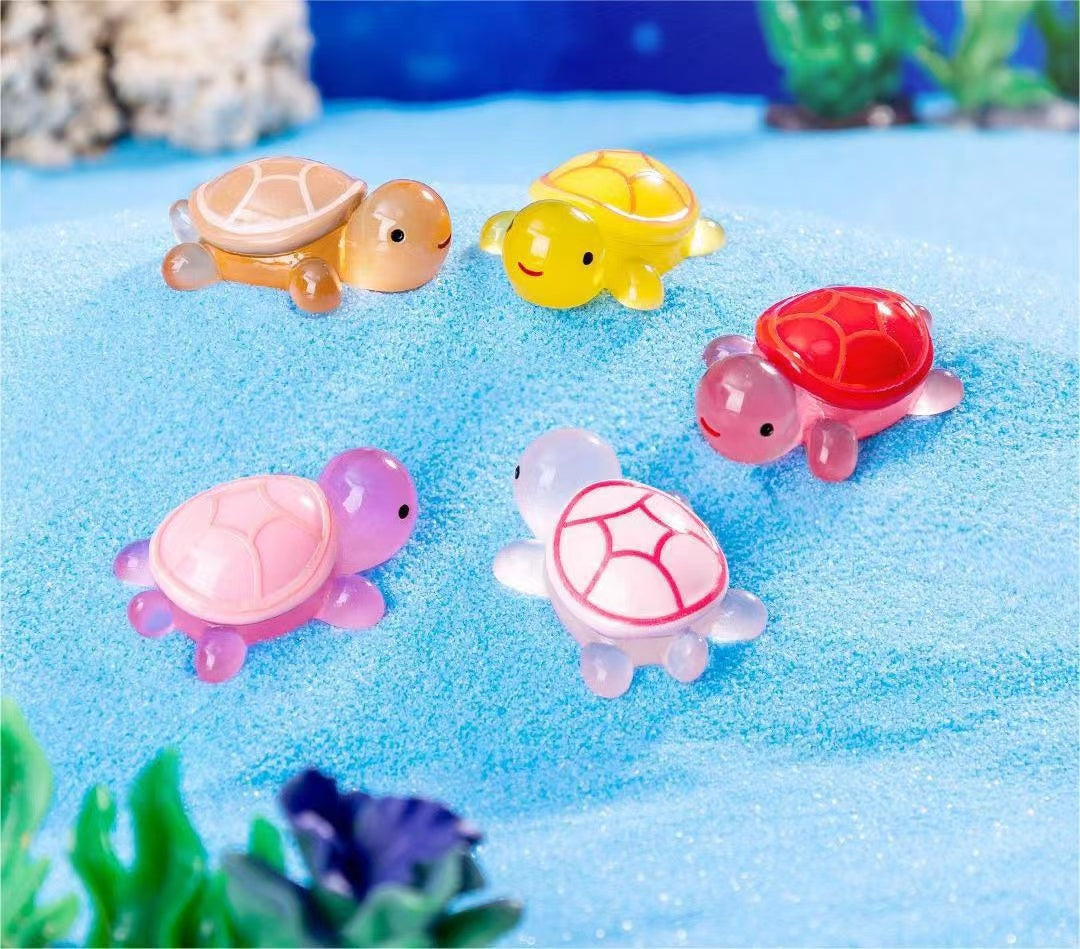 Family Turtles Lumnious Decoration Toys(No bling bags)