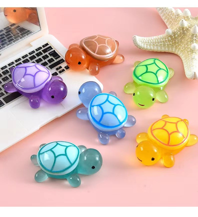 Family Turtles Lumnious Decoration Toys(No bling bags)