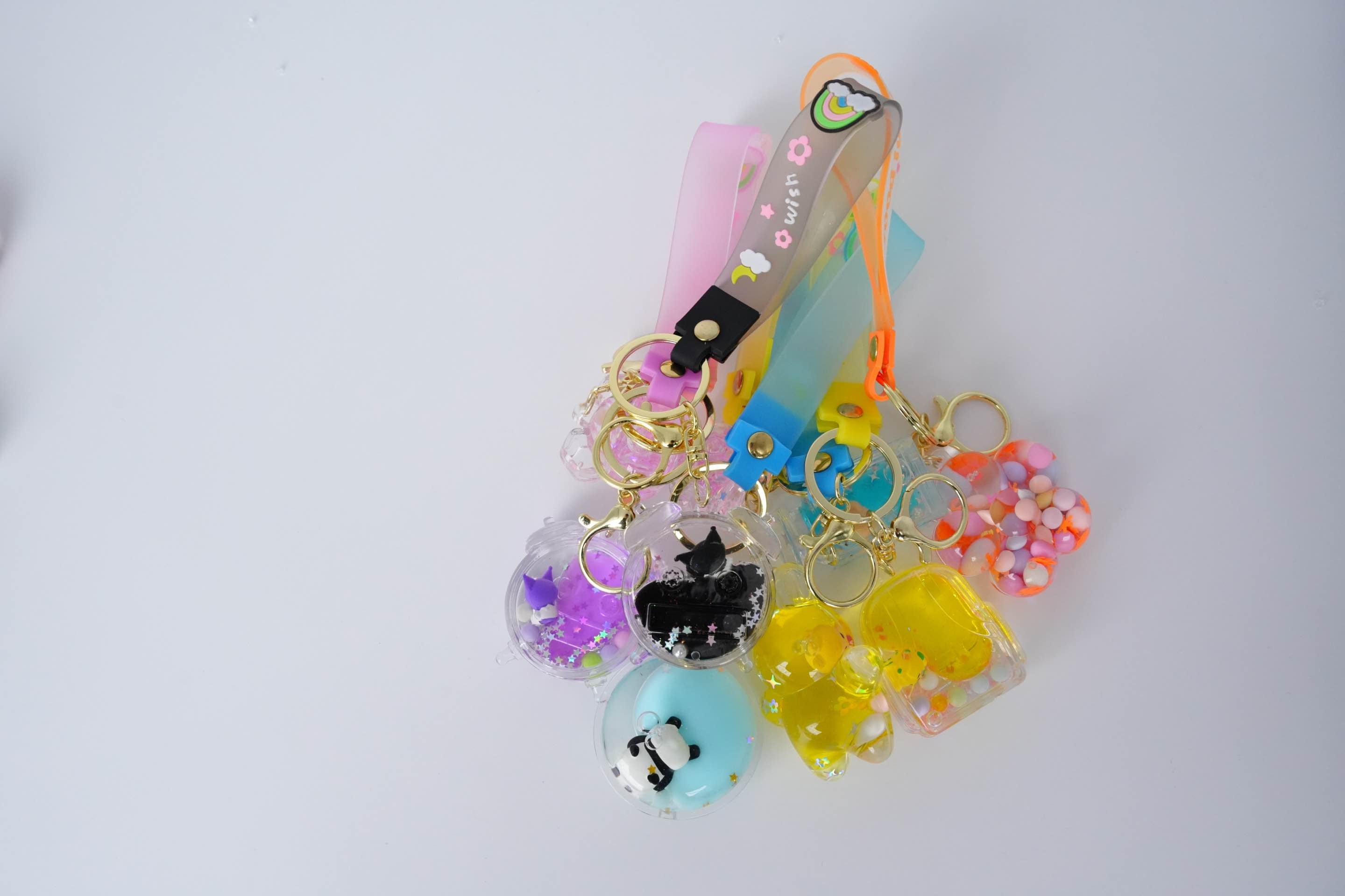 Colorful Cute KeyChain (Liquid Glow)