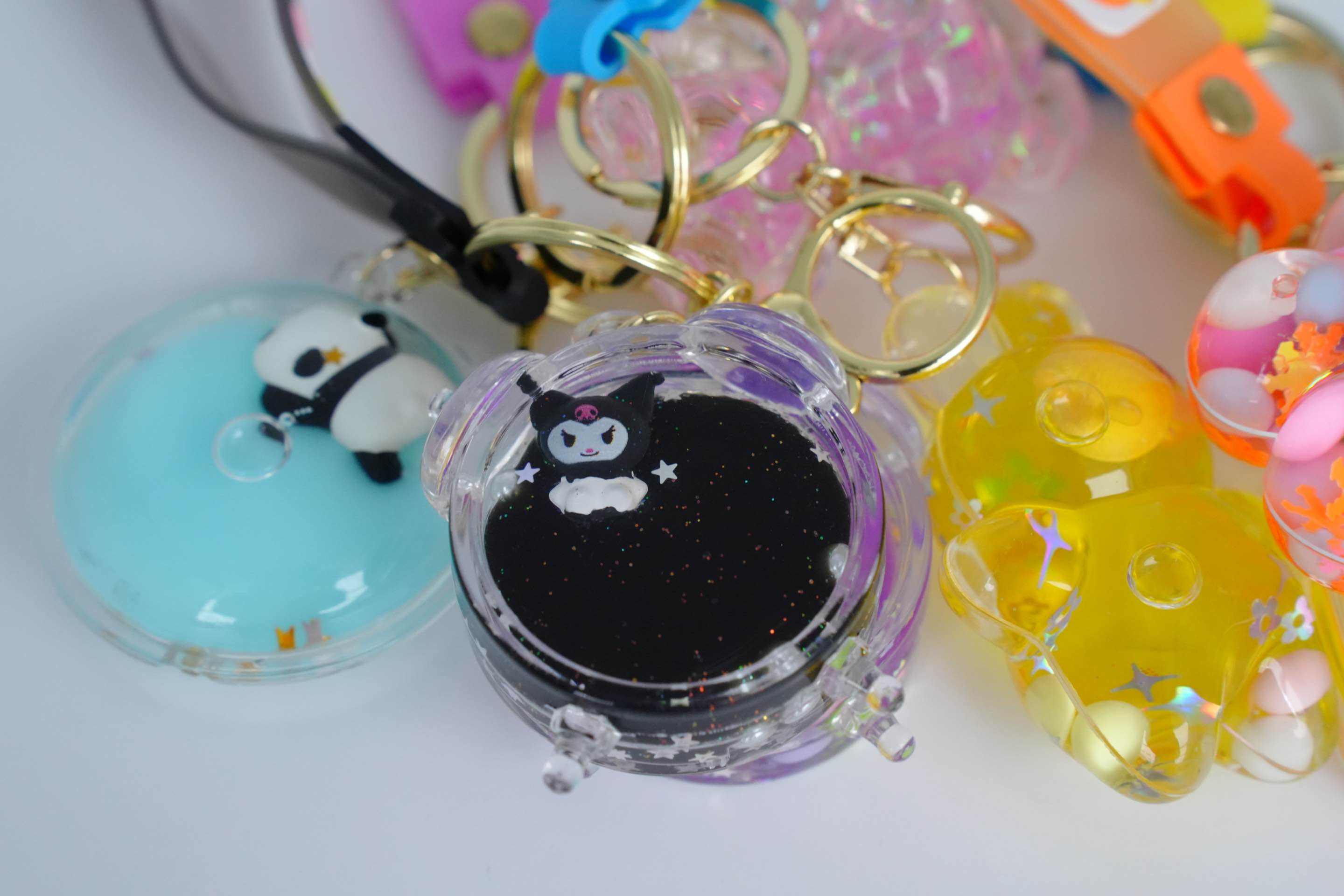 Colorful Cute KeyChain (Liquid Glow)