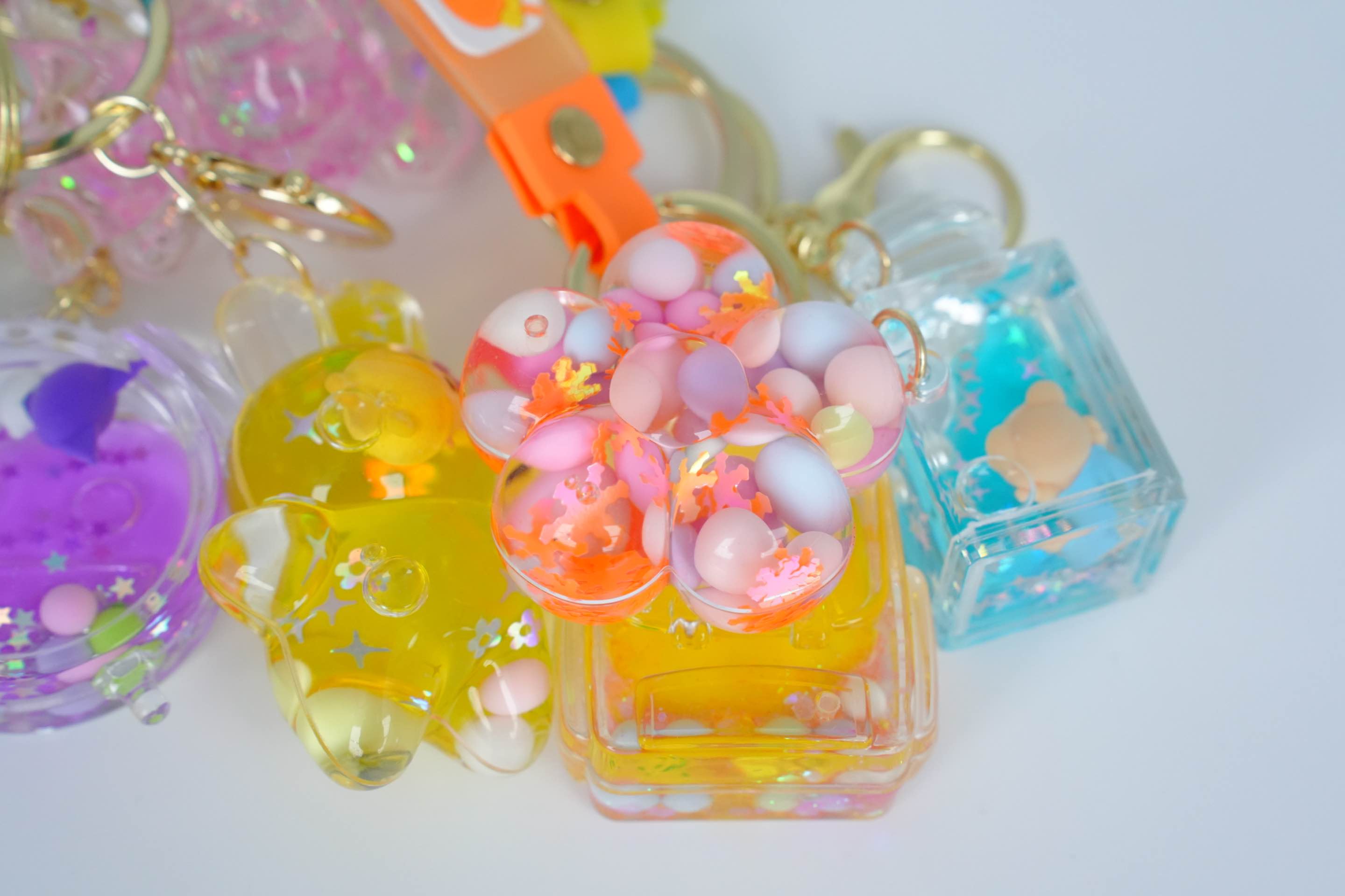 Colorful Cute KeyChain (Liquid Glow)