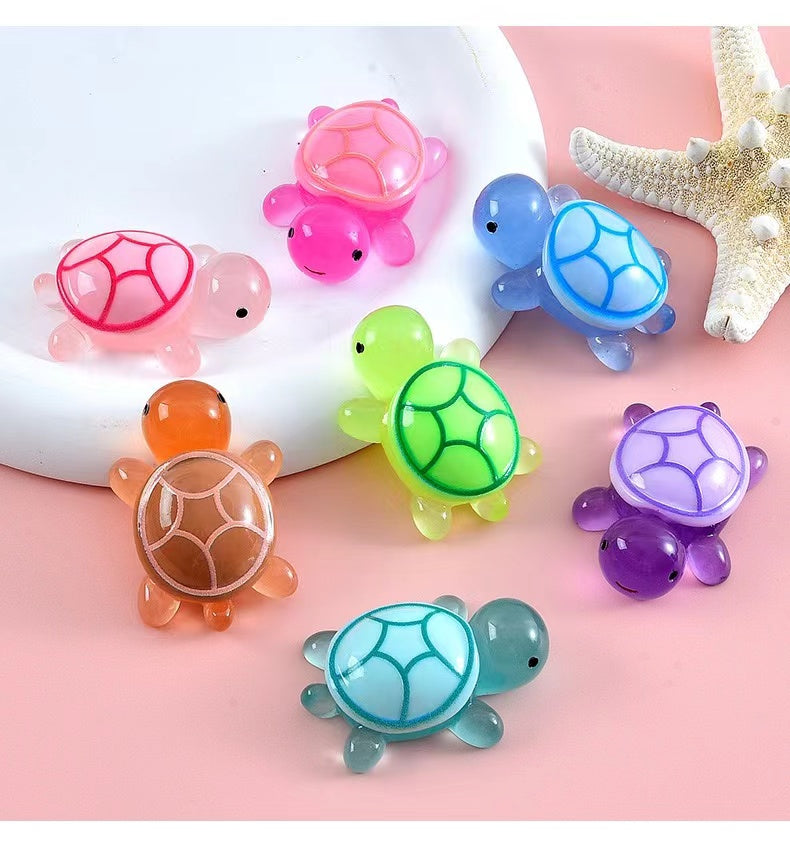 Family Turtles Lumnious Decoration Toys(No bling bags)