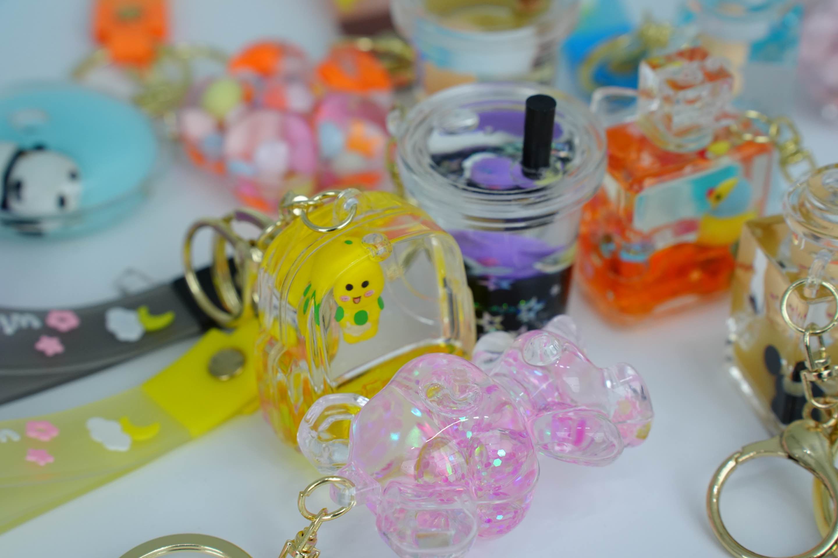 Colorful Cute KeyChain (Liquid Glow)