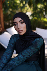 Eco-Friendly Performance Swim Hijab - Quick Dry Black