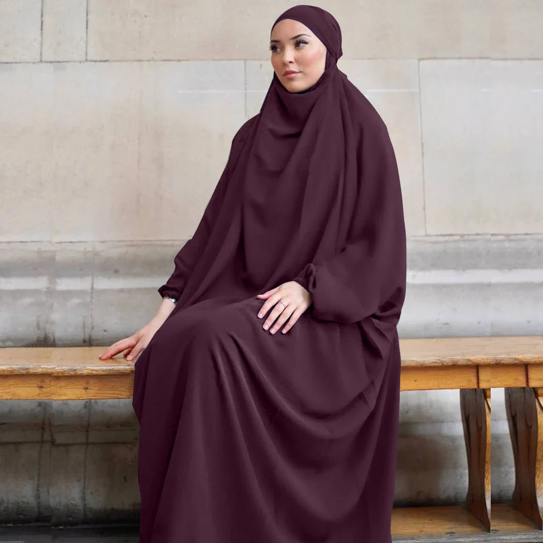 Loriya Abaya Designs Prière Abaya Filles Musulmanes Abaya Grande Taille Overhead Hijab Robe Vêtements Islamiques 