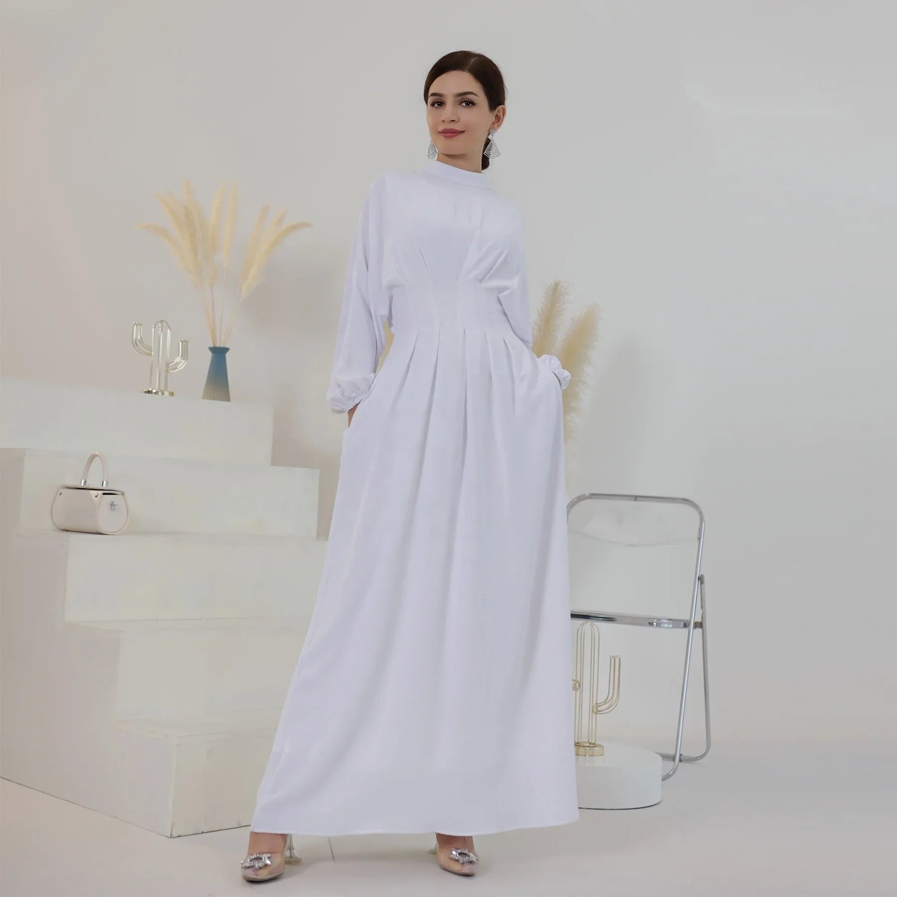 2024 EID Abaya Femmes Robe Muslim Dubai Turkey Latest Design Islamic Clothing Women Lady Elegant Dresses