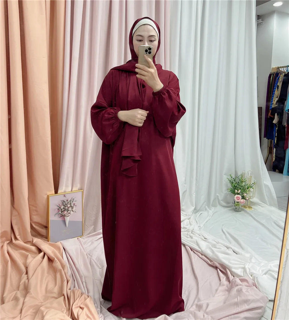 2023 Loriya Fashion islamic clothing  abaya for Women Muslim hoodie prayer abaya wholesale Modern fashion islamic jilbab abaya