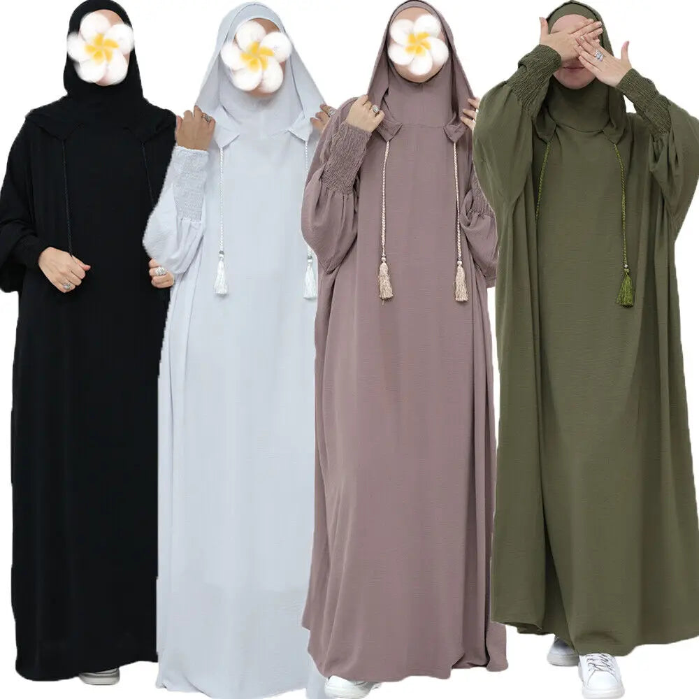 Sweats à capuche Loriya Vêtements modestes islamiques Abaya de sport Robes musulmanes pour femmes Ramadan Abaya Vêtements islamiques 