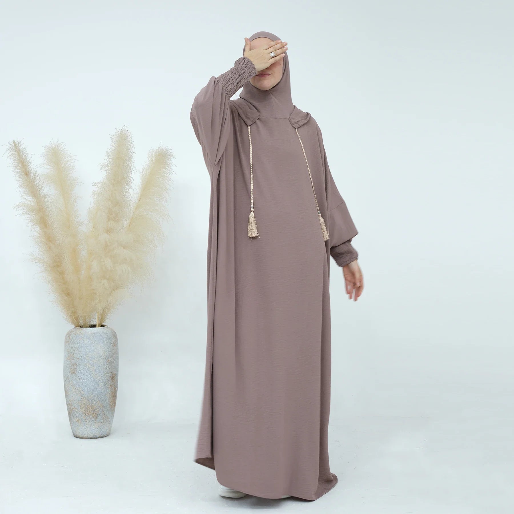 Sweats à capuche Loriya Vêtements modestes islamiques Abaya de sport Robes musulmanes pour femmes Ramadan Abaya Vêtements islamiques 