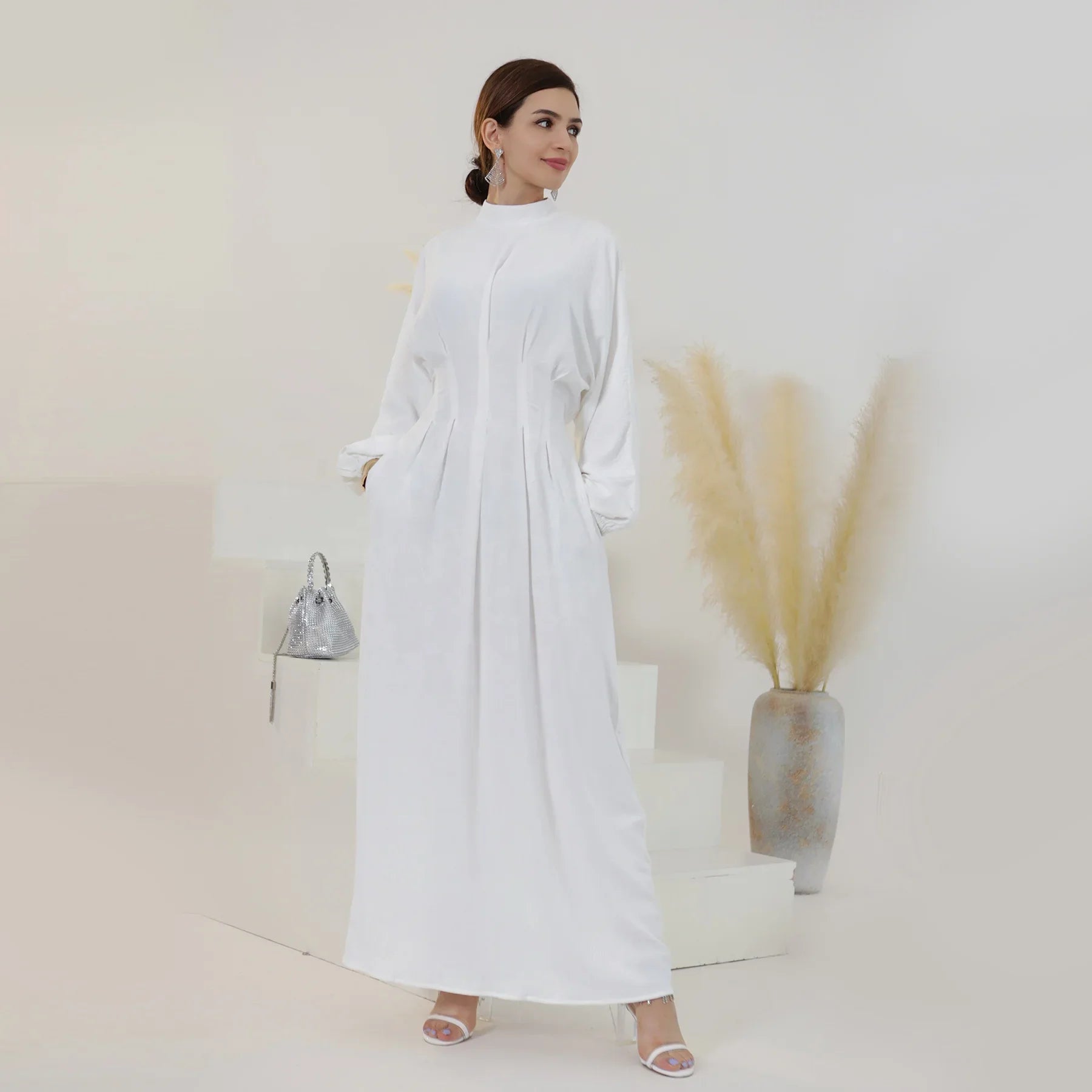 2024 EID Abaya Femmes Robe Muslim Dubai Turkey Latest Design Islamic Clothing Women Lady Elegant Dresses