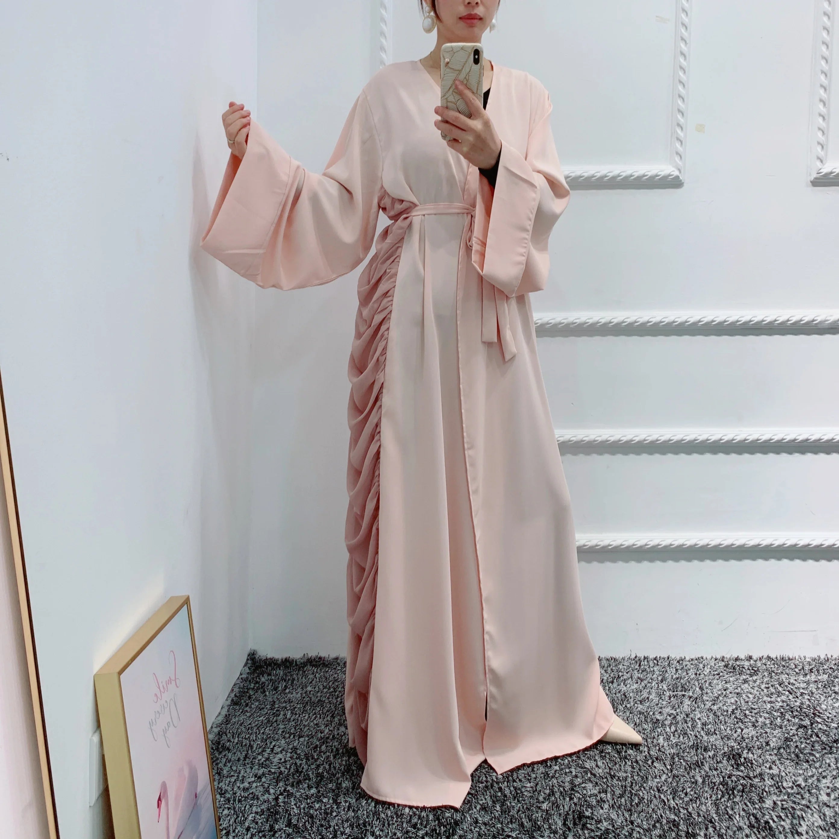 Hot selling Arabic Dubai Eid Mubarak Muslim Abaya Dress Loriya Fashion Women Lady Turkey Long Abaya Dress