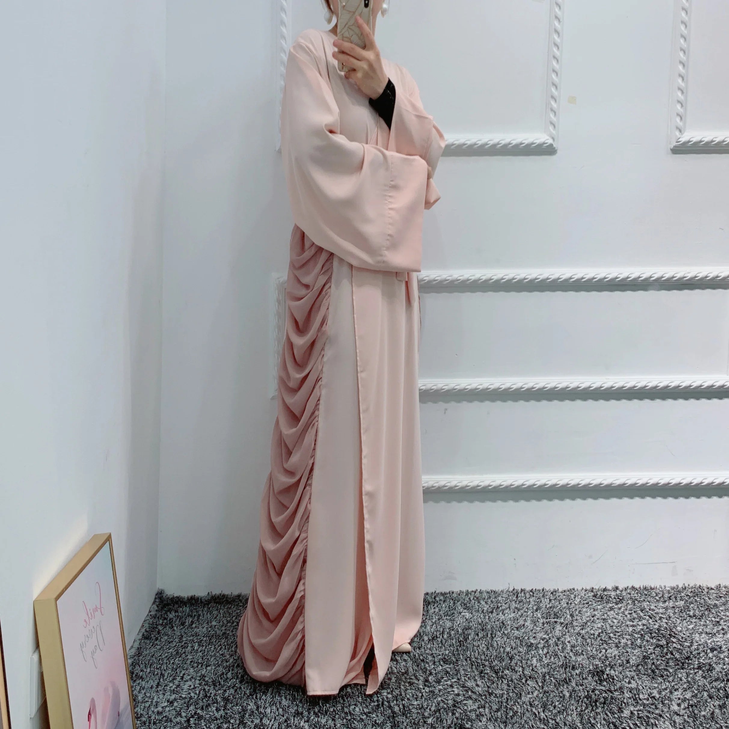 Hot selling Arabic Dubai Eid Mubarak Muslim Abaya Dress Loriya Fashion Women Lady Turkey Long Abaya Dress