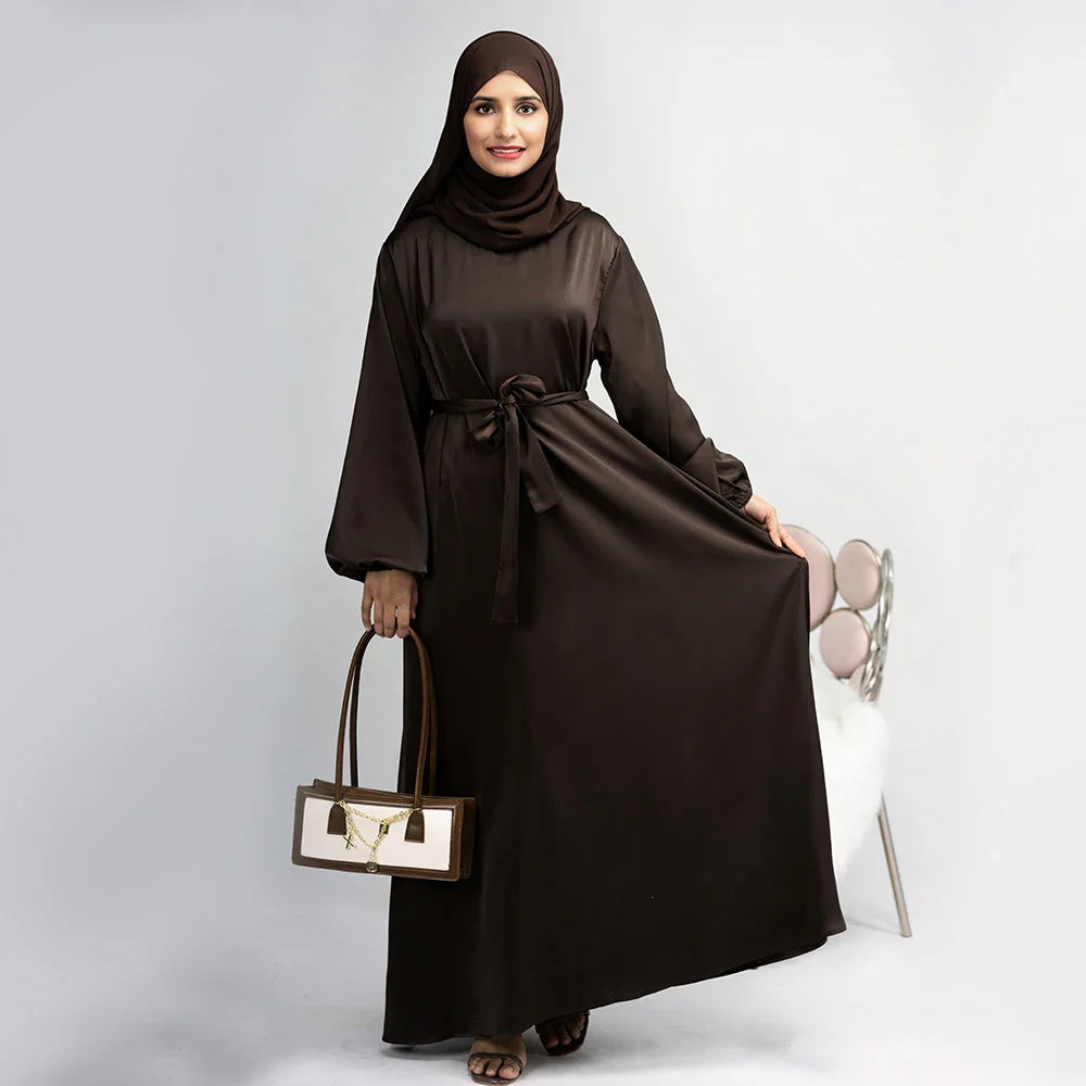 2023 Loriya Fashion Muslim Islamic Clothing Modest Dresses Simple Design Muslim Women Plain Abaya