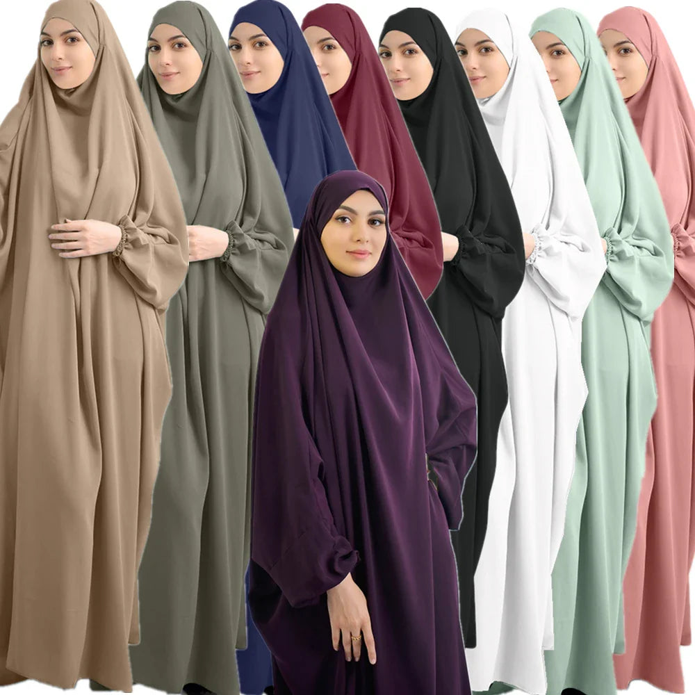 Loriya Abaya Designs Prière Abaya Filles Musulmanes Abaya Grande Taille Overhead Hijab Robe Vêtements Islamiques 