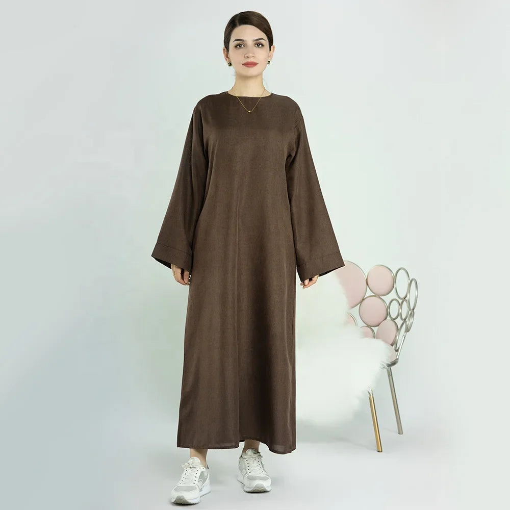 Loriya 2023 New Style Muslim Girls Abaya Islamic Clothing Modest Abaya Inner Dress