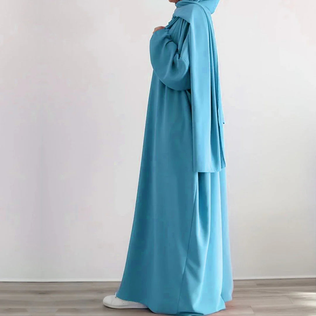 2023 Loriya Fashion islamic clothing  abaya for Women Muslim hoodie prayer abaya wholesale Modern fashion islamic jilbab abaya