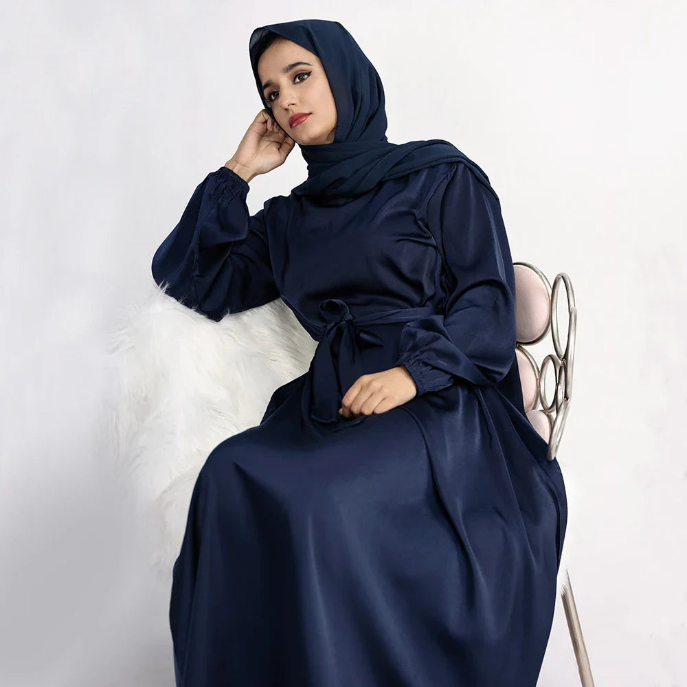 2023 Loriya Fashion Muslim Islamic Clothing Modest Dresses Simple Design Muslim Women Plain Abaya