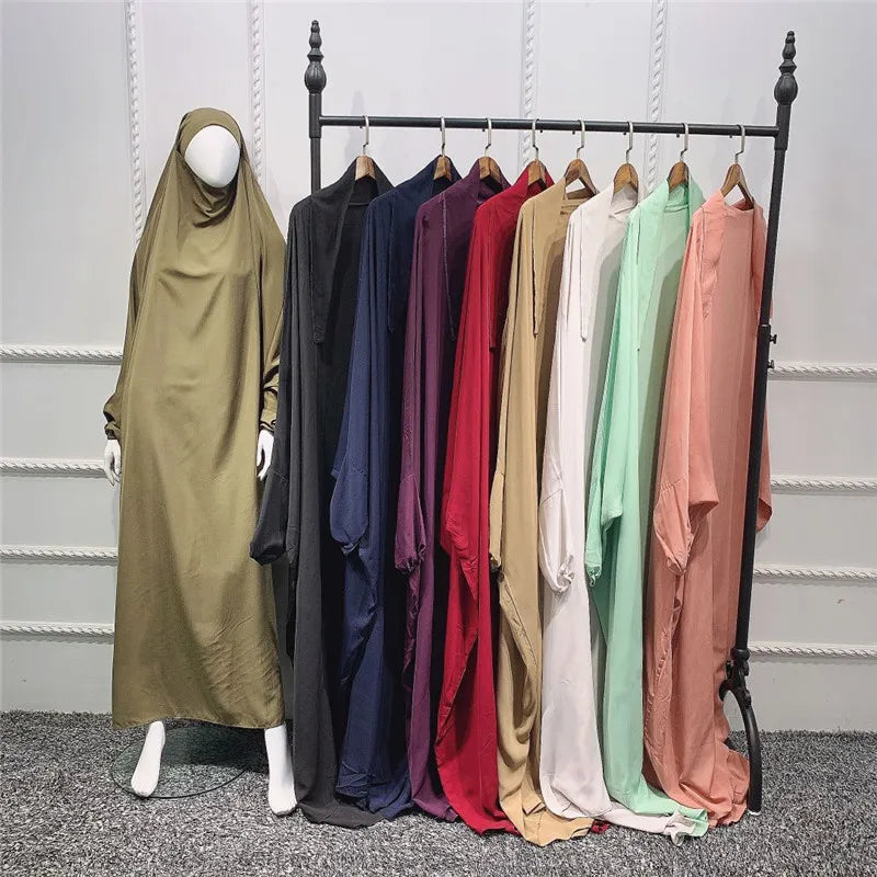 Loriya Abaya Designs Prière Abaya Filles Musulmanes Abaya Grande Taille Overhead Hijab Robe Vêtements Islamiques 