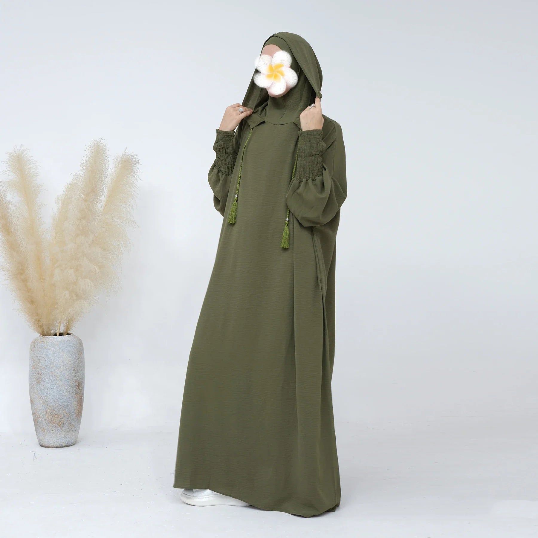 Sweats à capuche Loriya Vêtements modestes islamiques Abaya de sport Robes musulmanes pour femmes Ramadan Abaya Vêtements islamiques 