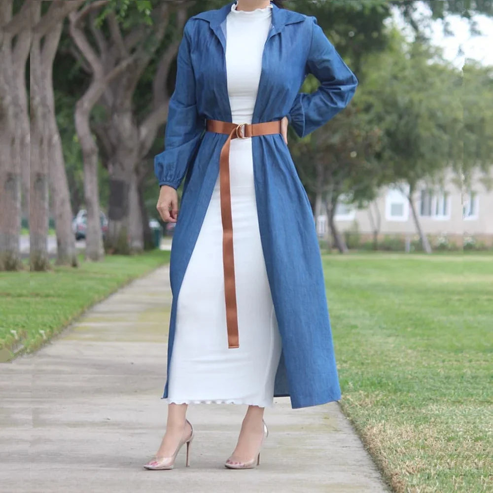 simple design muslim clothing comfortable cotton body dress long sleeve maxi inner under abaya