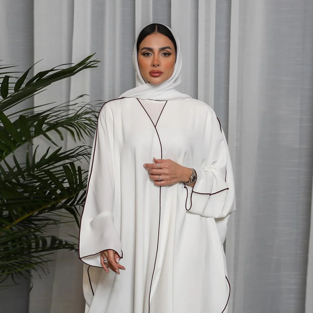 2023 Islamic Arabic Muslim Traditional Clothing Plain Abaya Turkey Abaya Dubai Women Kaftan Abaya Muslim Dres