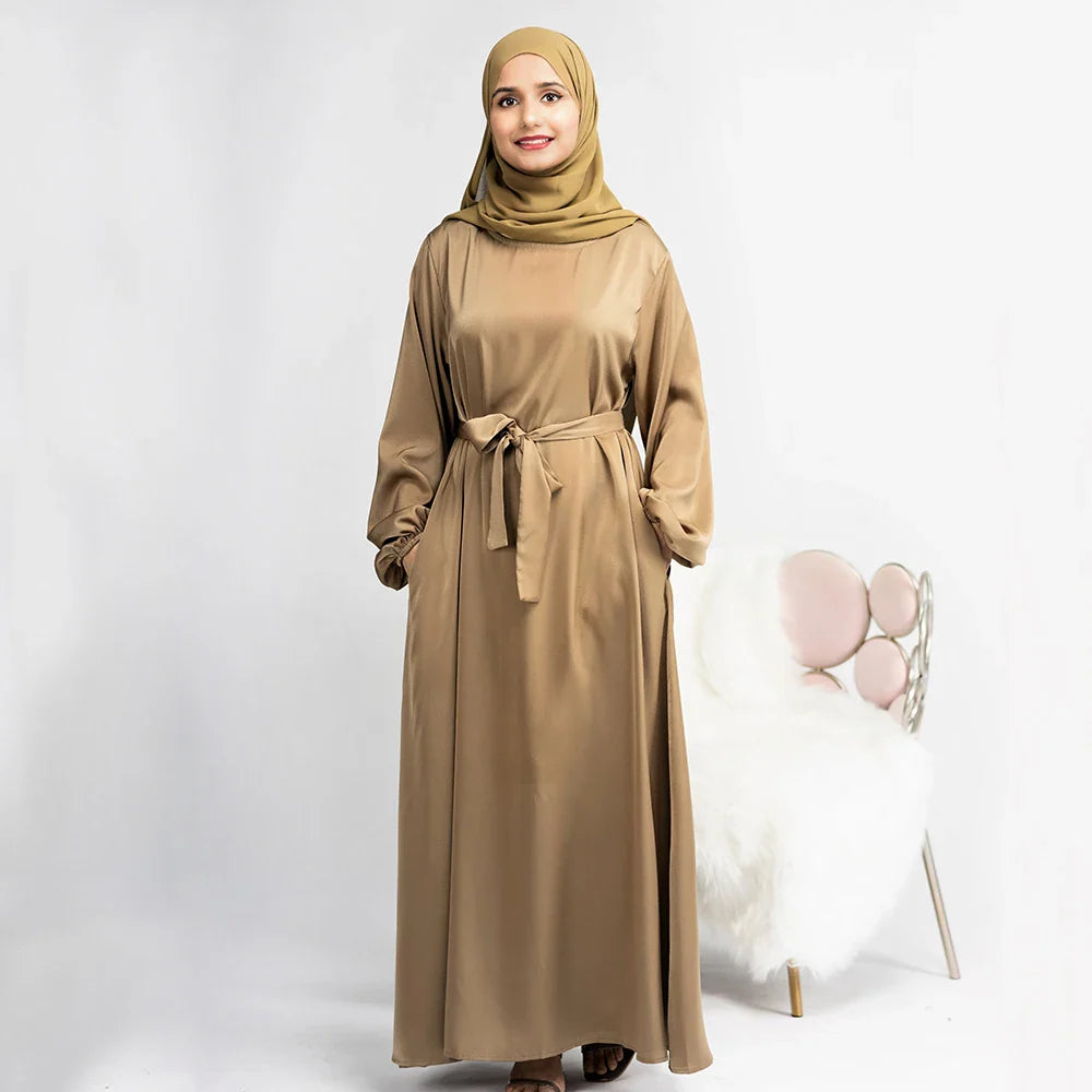 2023 Loriya Fashion Muslim Islamic Clothing Modest Dresses Simple Design Muslim Women Plain Abaya