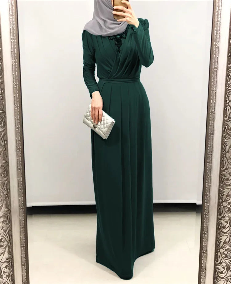 wholesale ethnic clothing milk silk robe abaya elegant long maxi modest clothing women muslim women dress