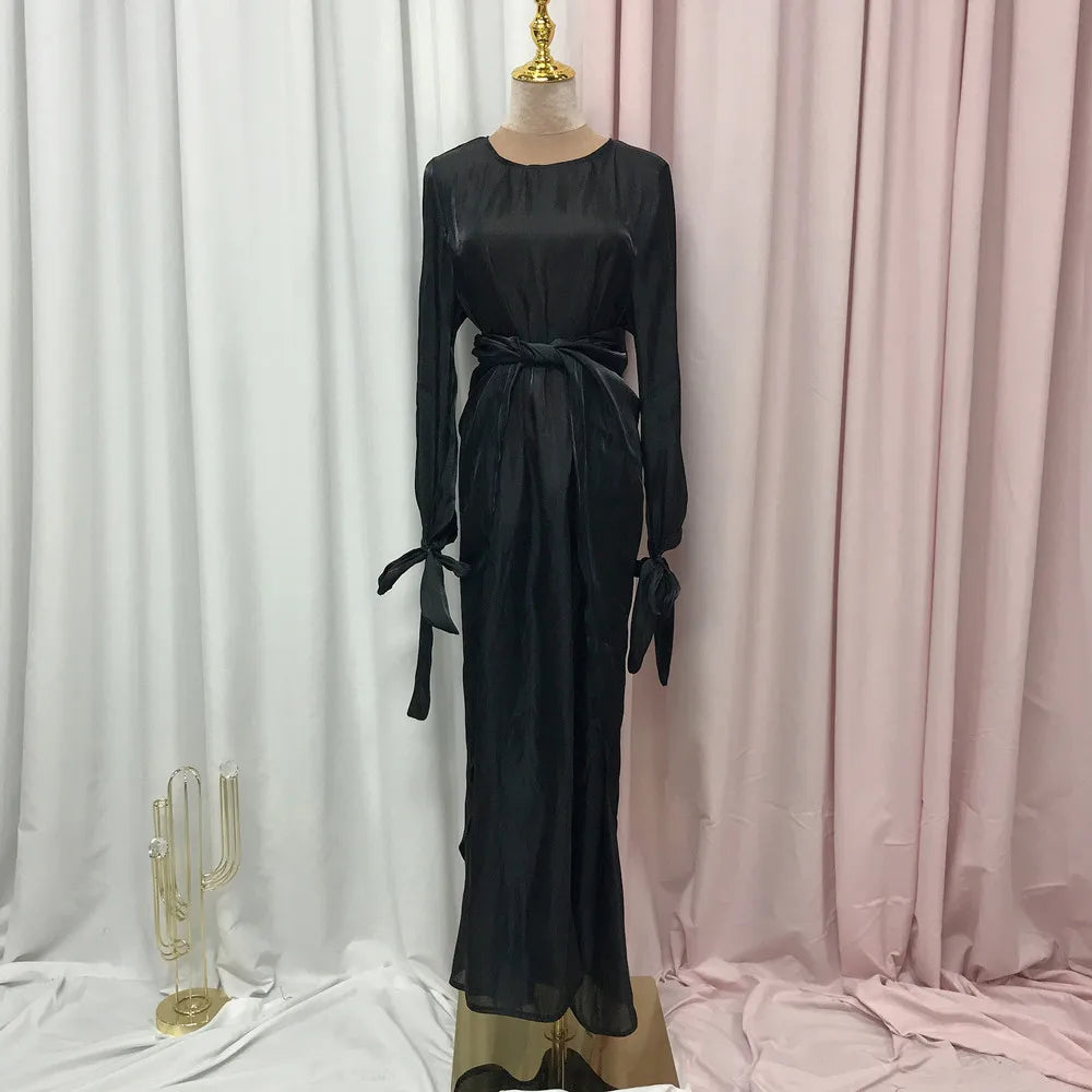 Dernière conception de vêtements ethniques à manches longues pour femmes musulmanes traditionnelles abaya robe maxi 