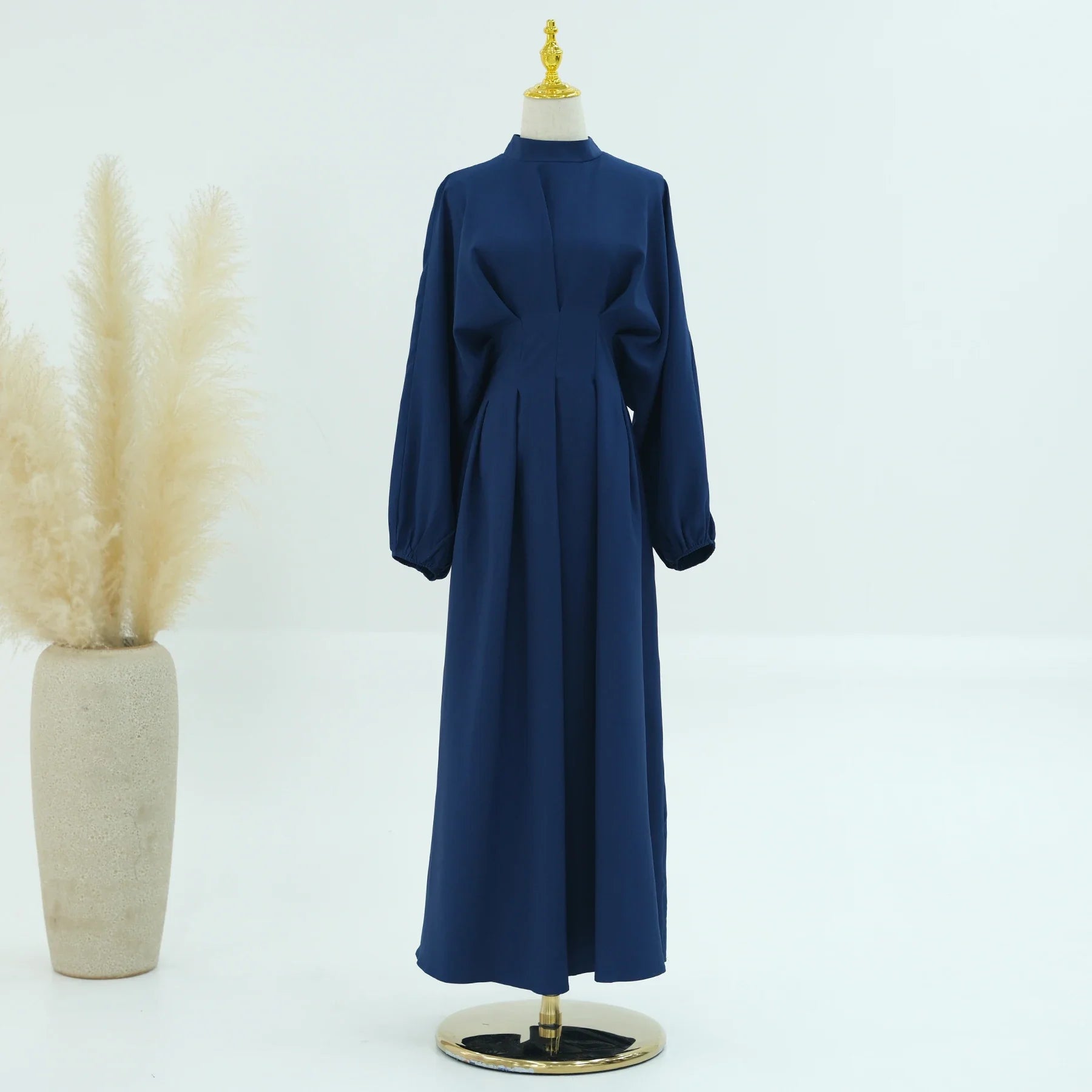 Loriya OEM/ODM 2024 New Arrival Women Modest Dresses Solid Color Muslim Fashion  Abaya Women Muslim Dress