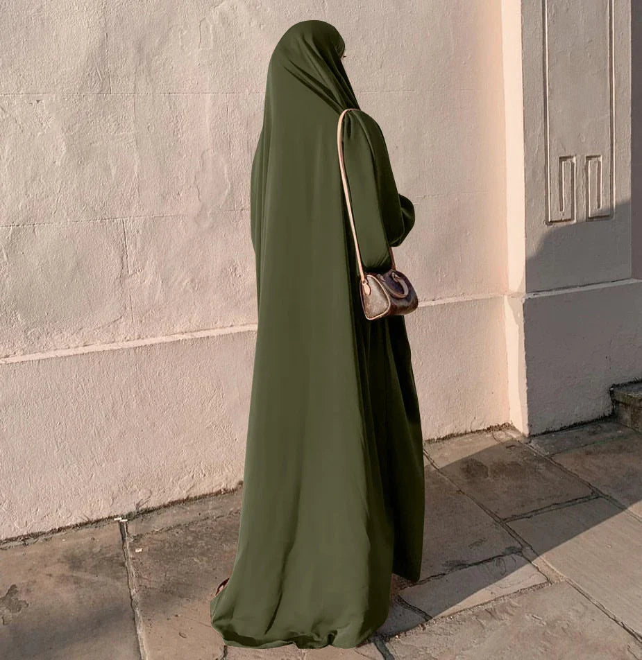 Loriya Abaya Designs Prière Abaya Filles Musulmanes Abaya Grande Taille Overhead Hijab Robe Vêtements Islamiques 