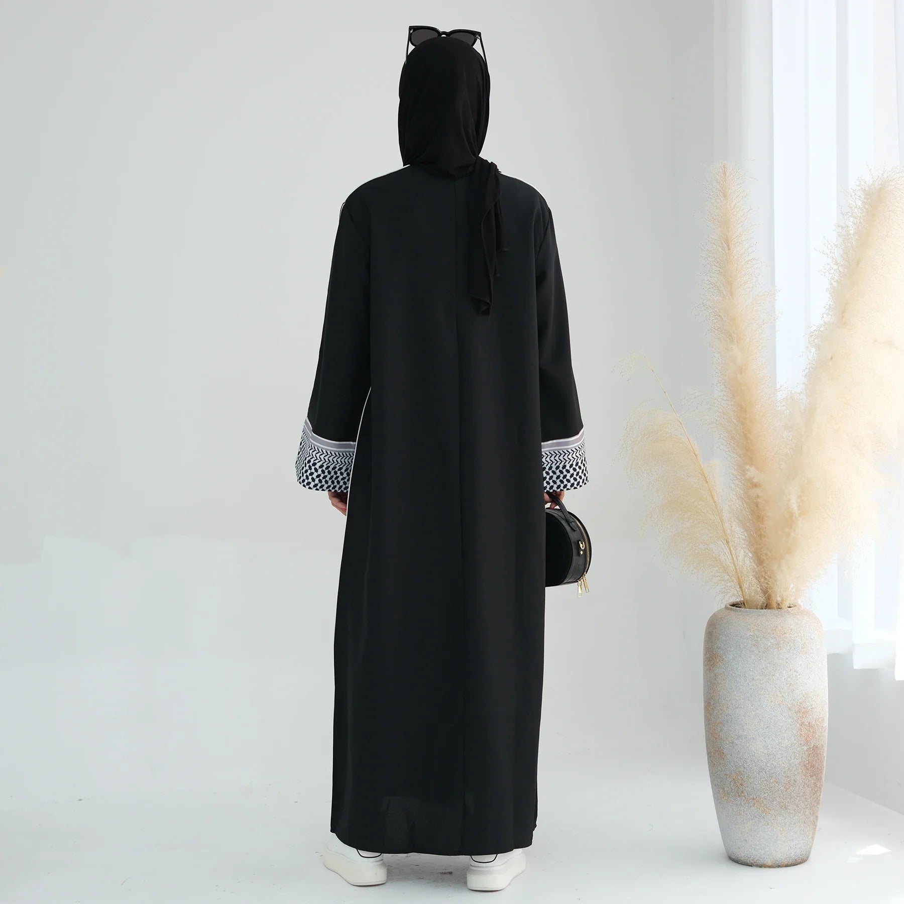 Loriya Dernières Panestine Kefiyyeh Abaya Ramadan Eid Fermé Abaya Dubaï Femmes Musulmanes Robe Modeste Vêtements Islamiques 