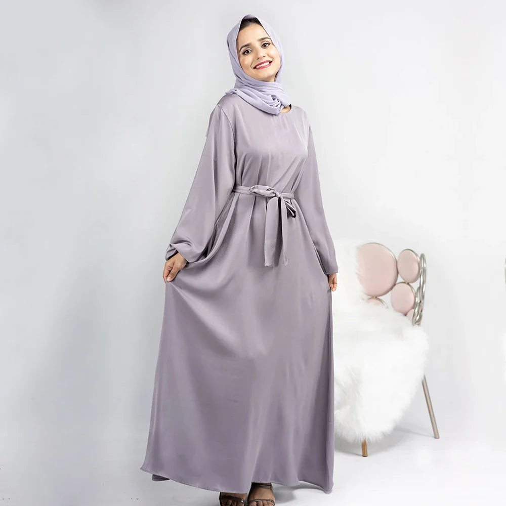 2023 Loriya Fashion Muslim Islamic Clothing Modest Dresses Simple Design Muslim Women Plain Abaya