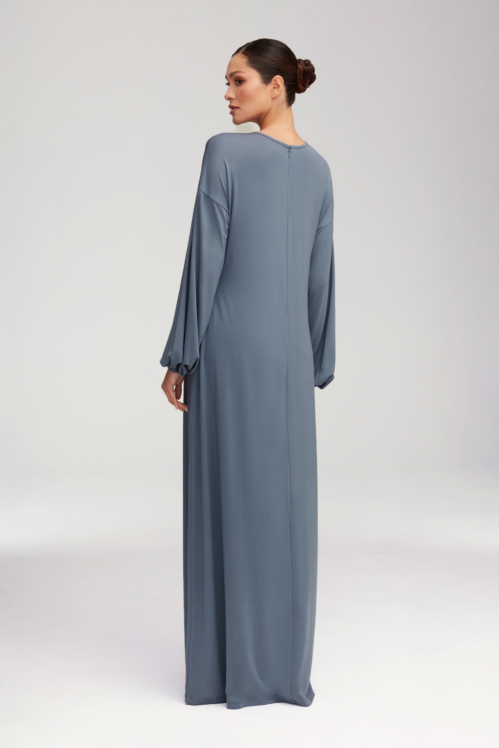 Afiyah Jersey Maxi Dress - Dusk Clothing Veiled 