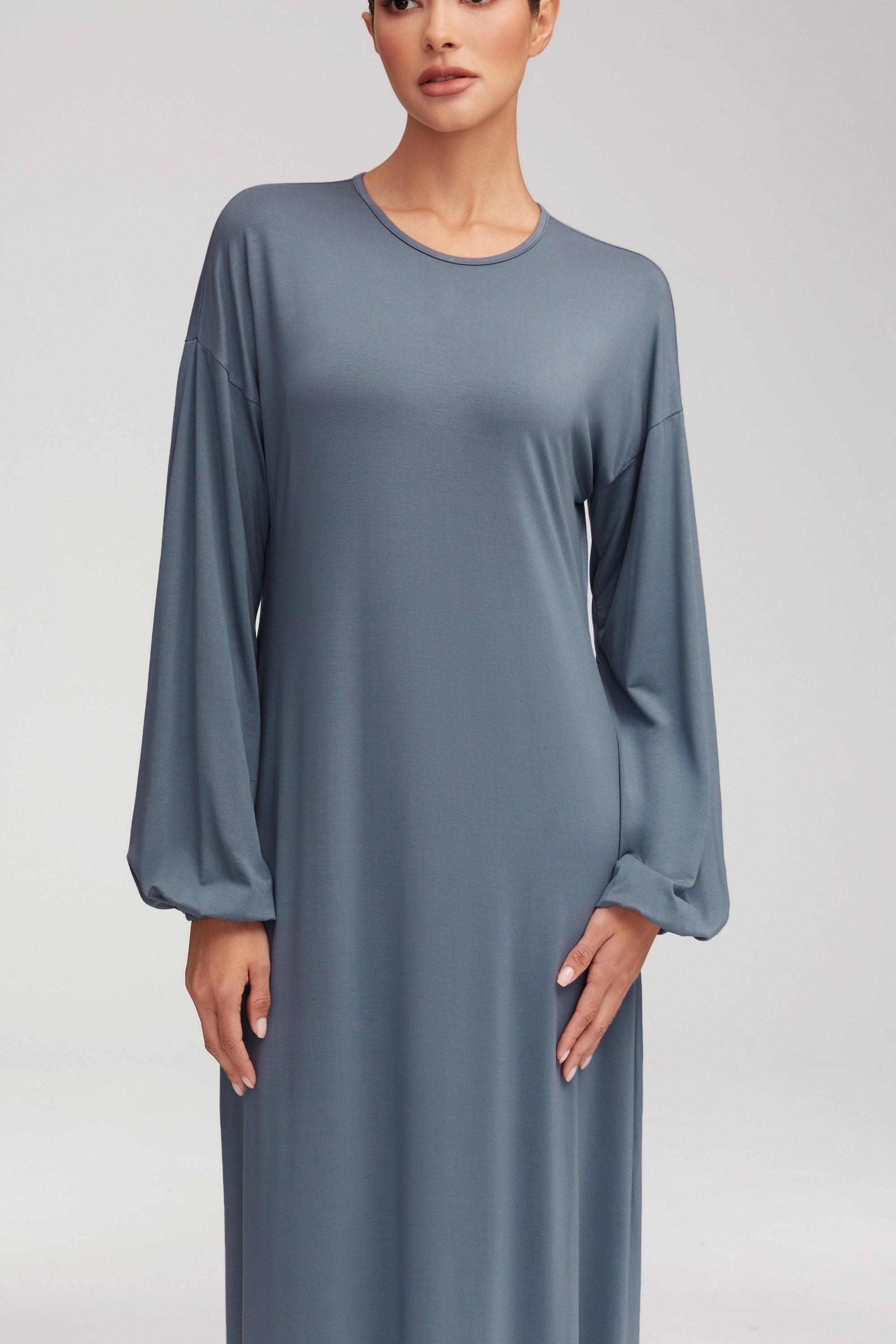 Afiyah Jersey Maxi Dress - Dusk Clothing Veiled 