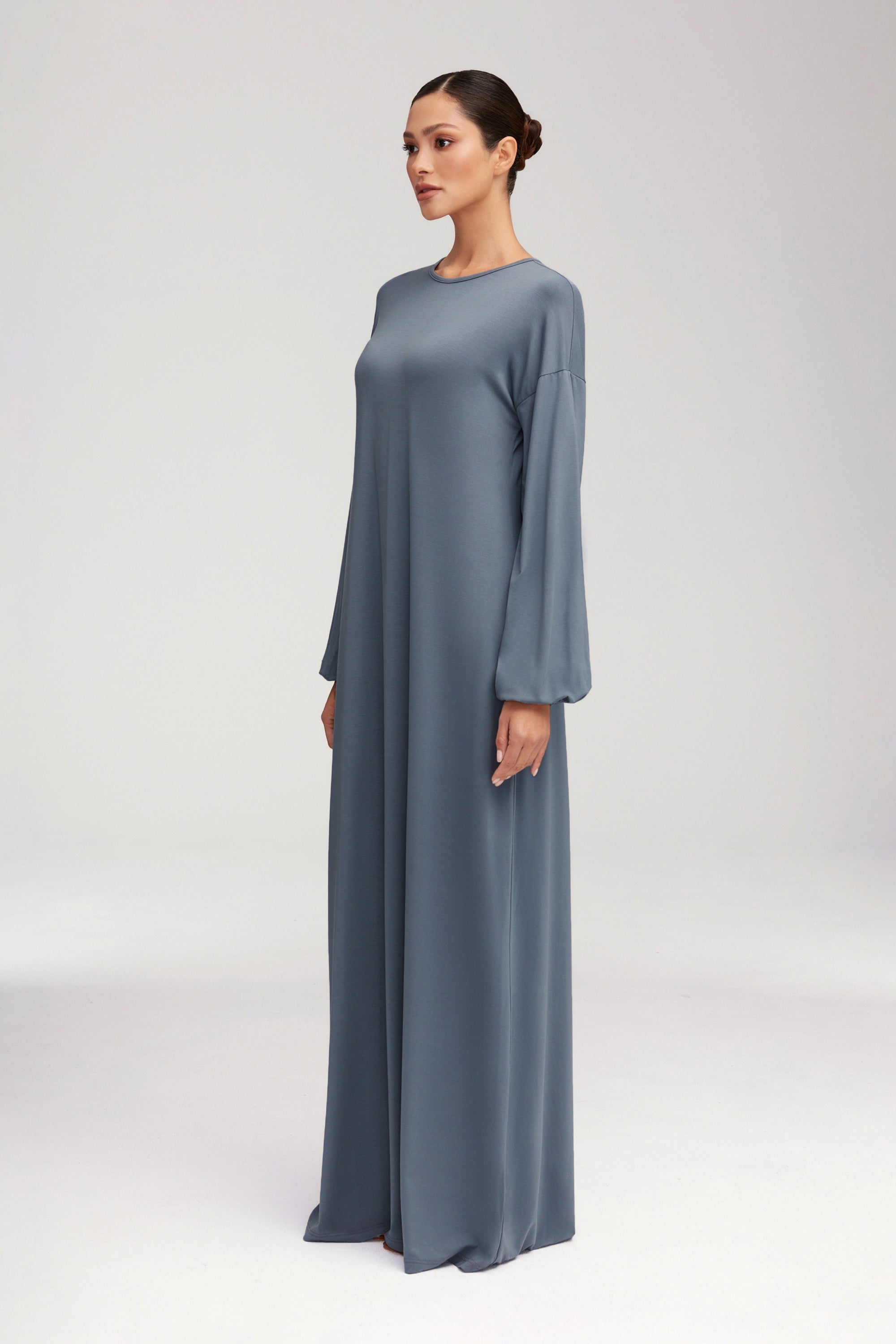 Afiyah Jersey Maxi Dress - Dusk Clothing Veiled 