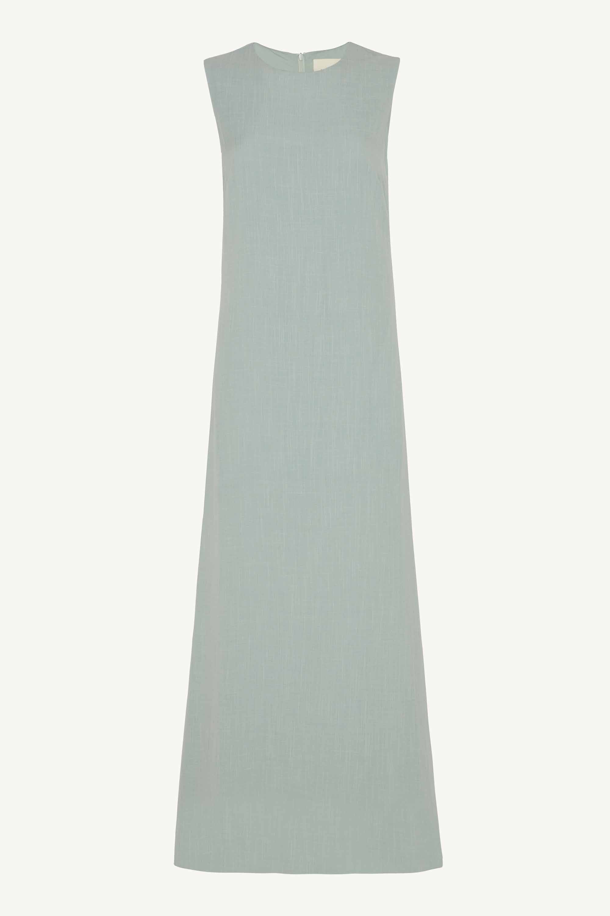 Azka Sleeveless Linen Maxi Dress - Cucumber Clothing Veiled Collection 