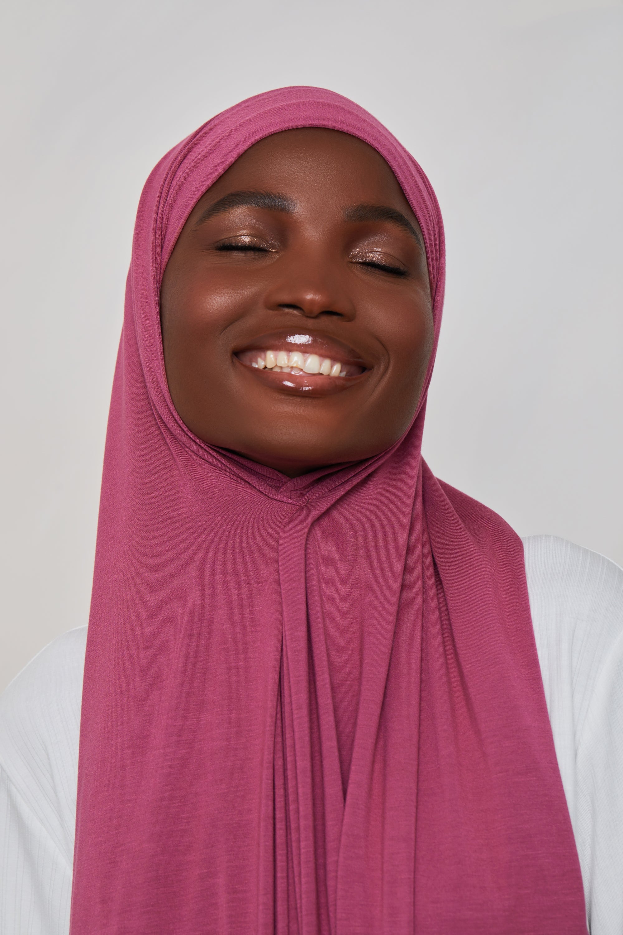 Bamboo Jersey Hijab - Dry Rose Veiled 