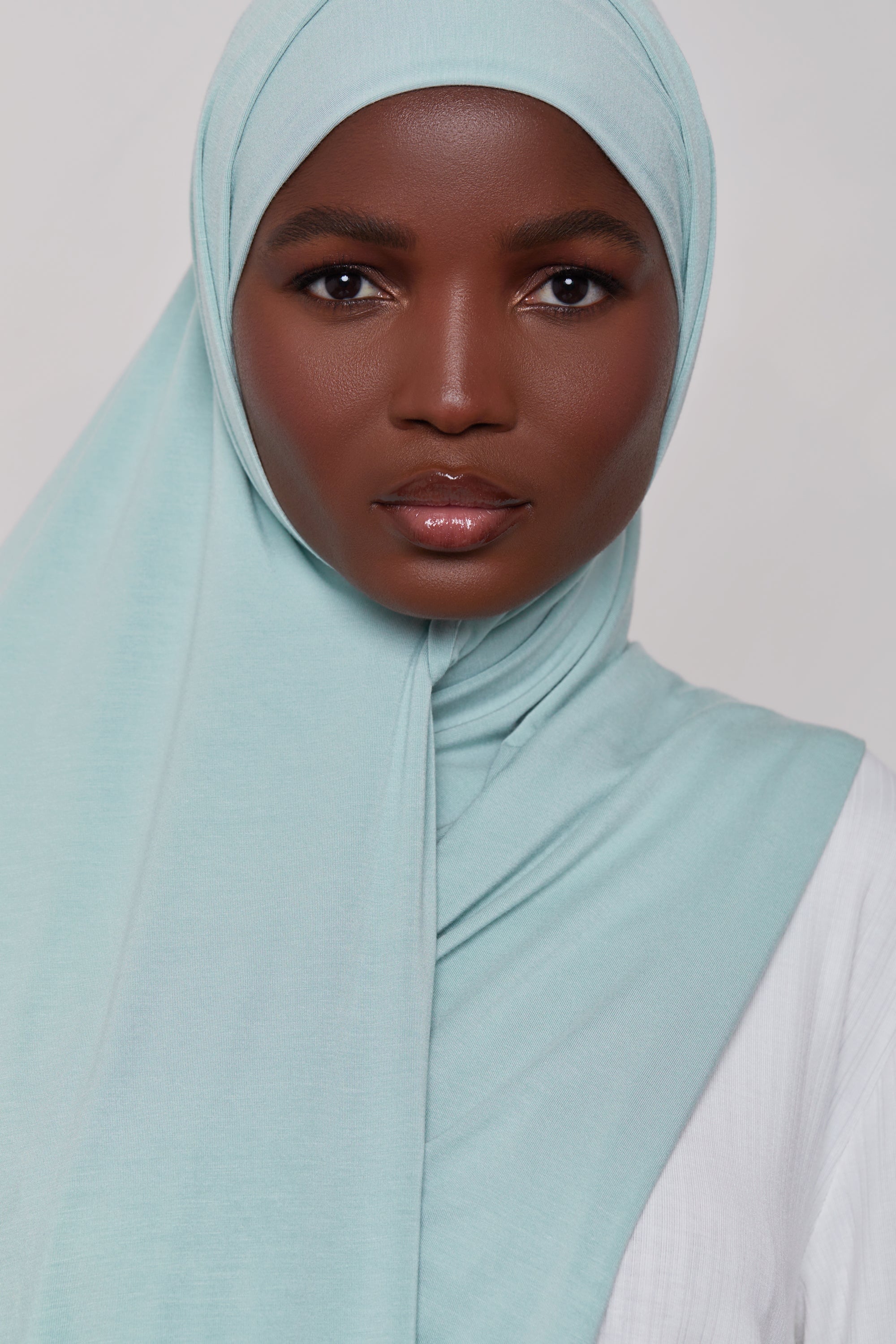 Bamboo Jersey Hijab - Mist Veiled 