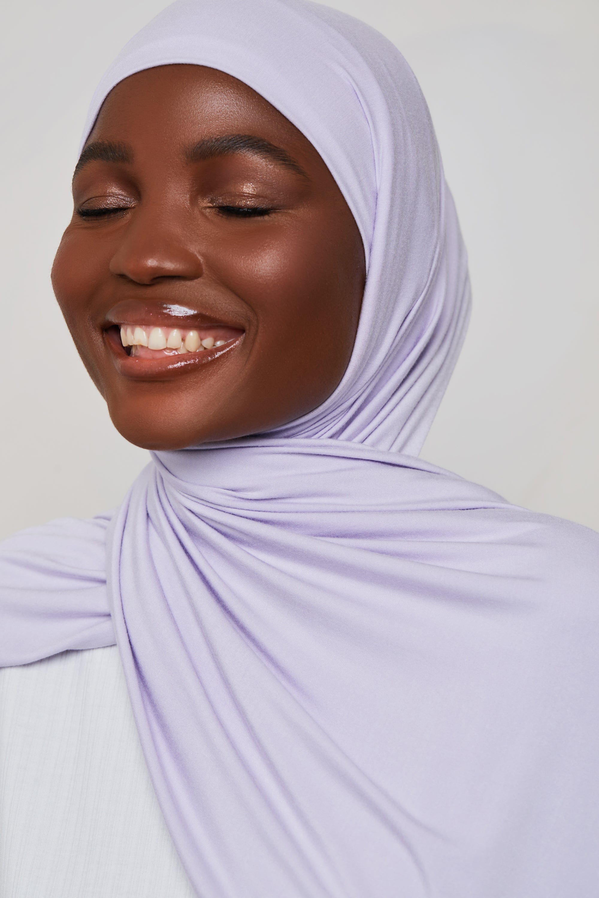 Bamboo Jersey Hijab - Orchid Petal Veiled 