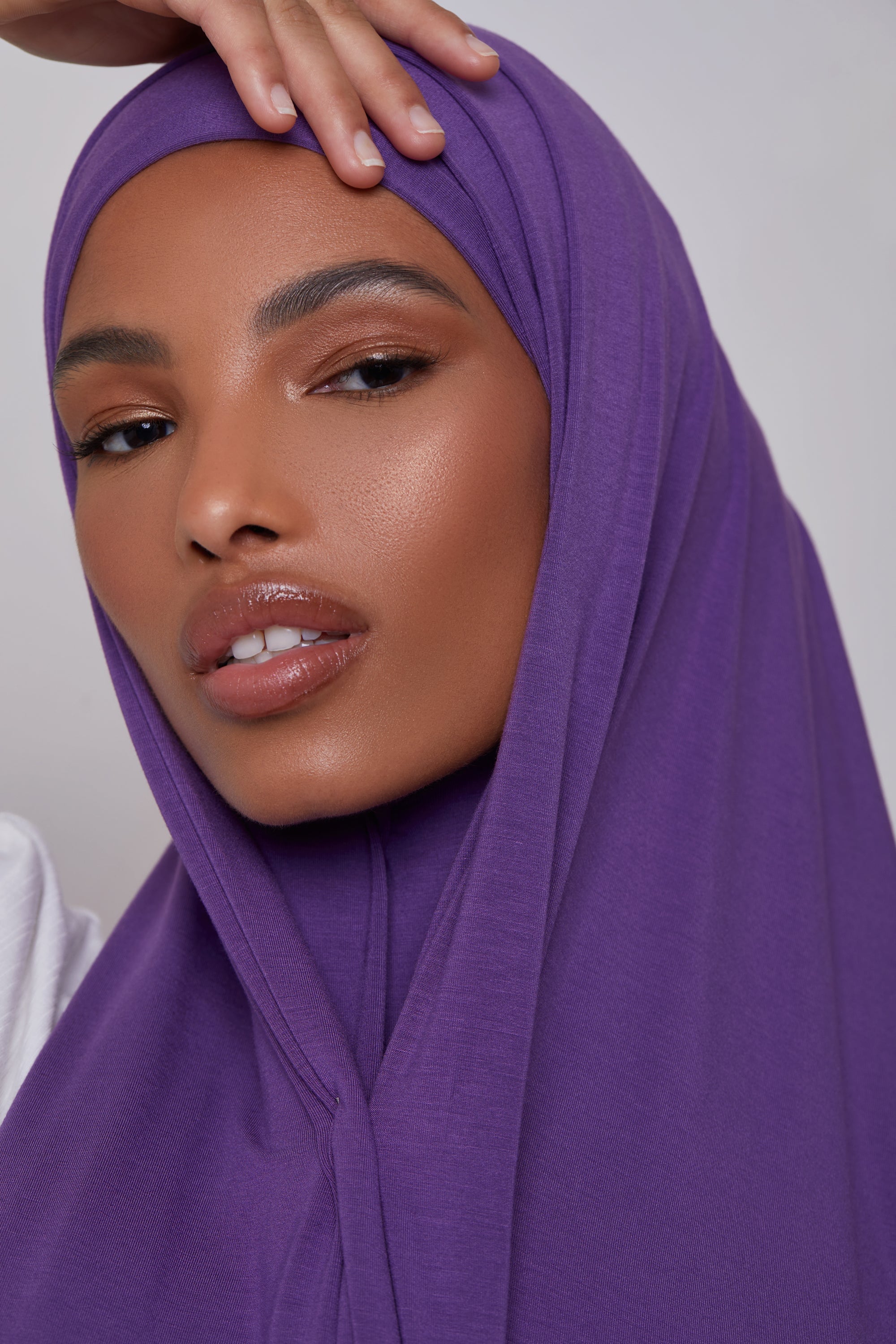 Bamboo Jersey Hijab - Spiced Plum Veiled 