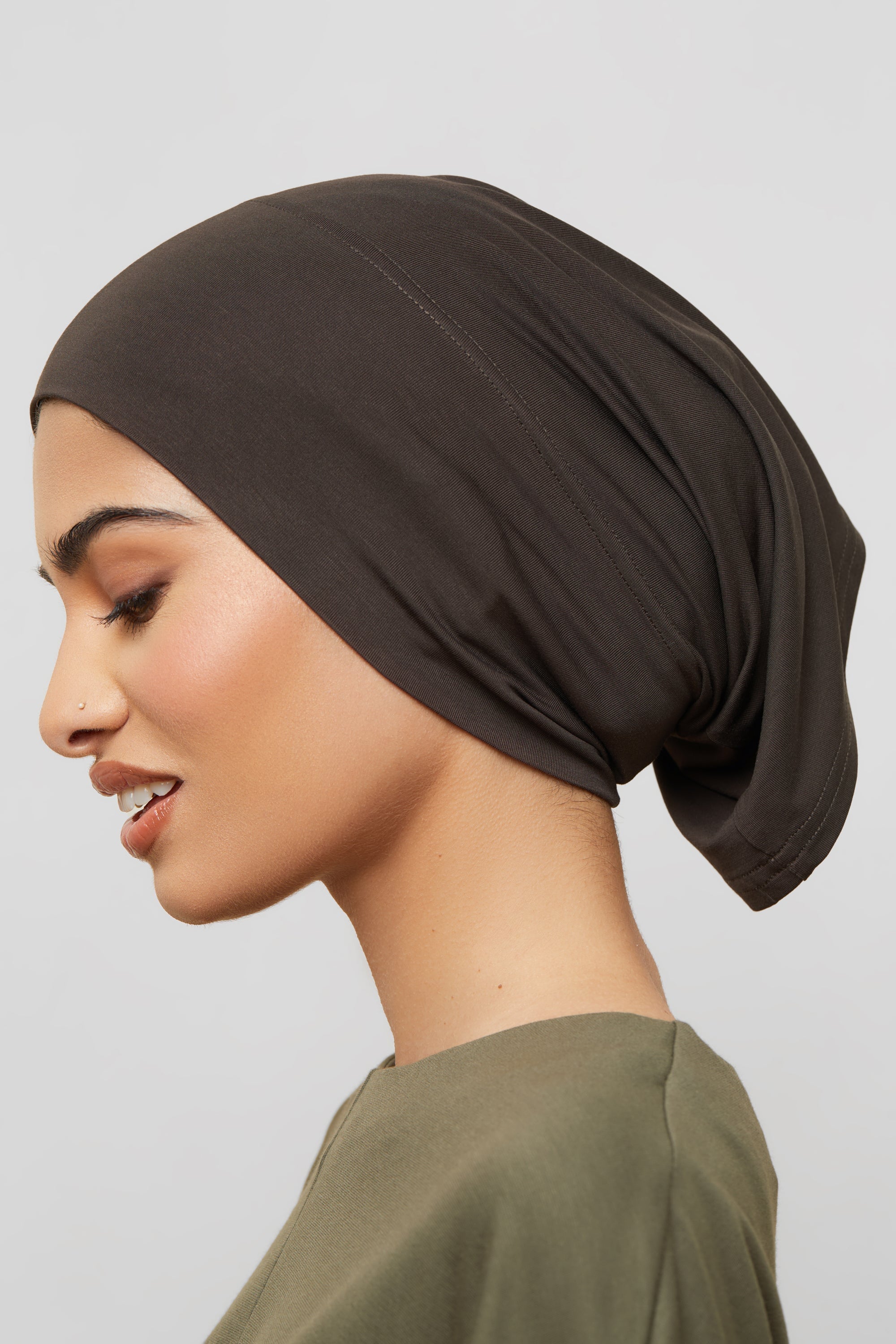 Bamboo Jersey Undercap - Java Veiled 