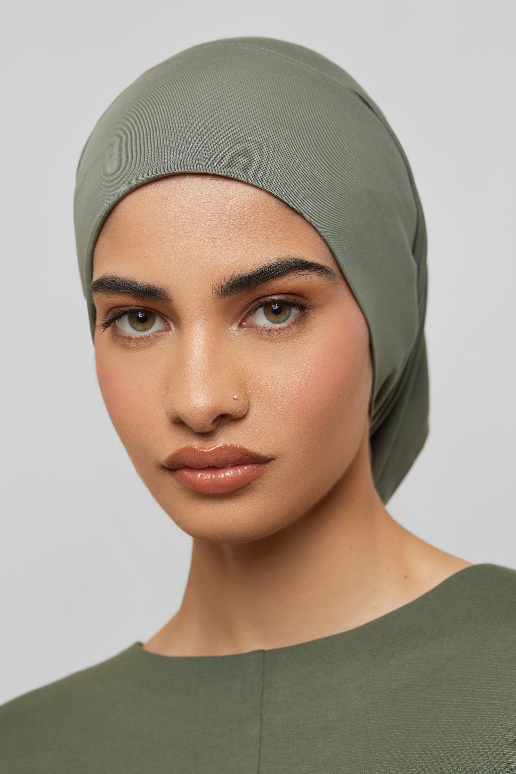 Bamboo Jersey Undercap - Muted Basel Veiled 