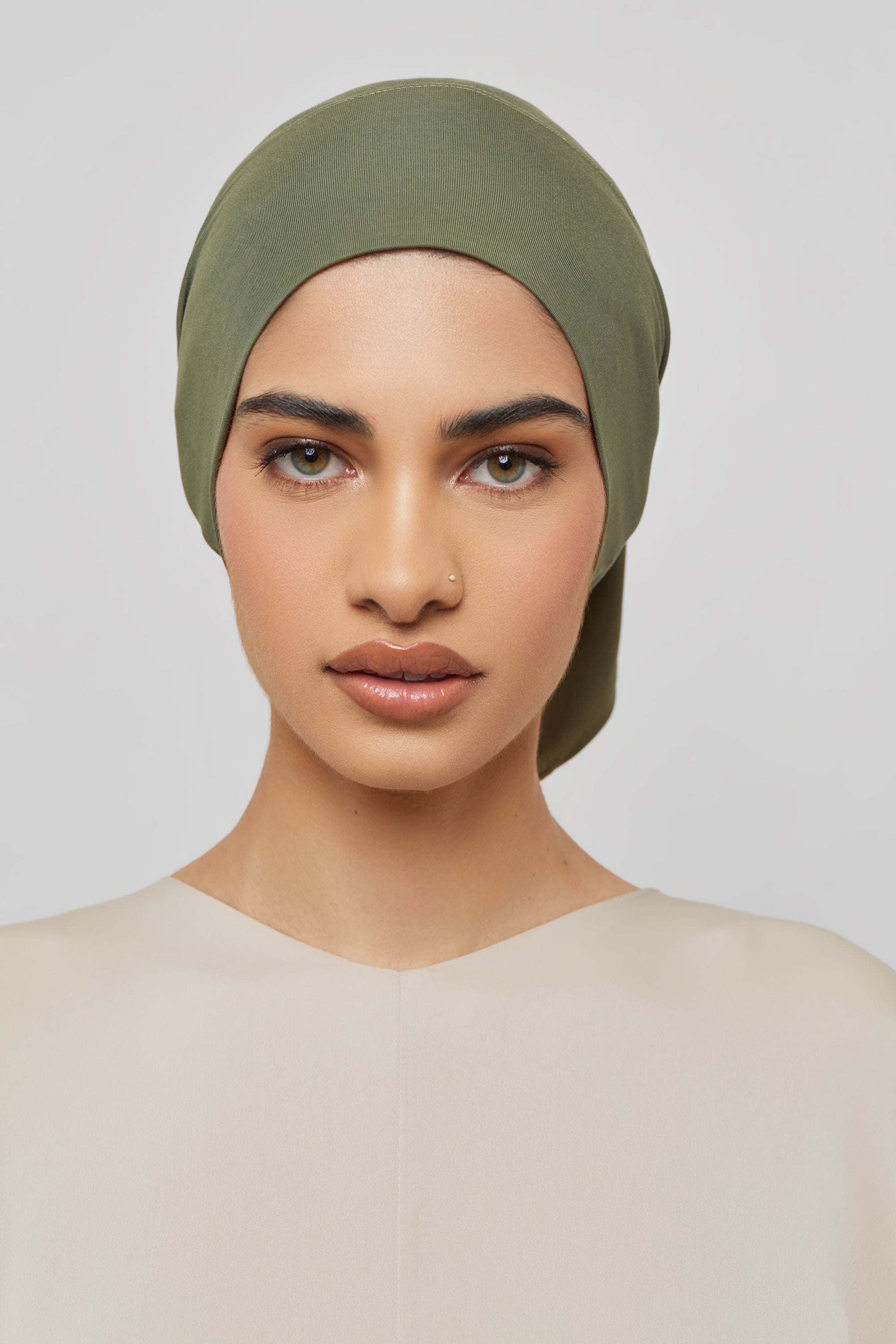 Bamboo Jersey Undercap - Olive Night Veiled 